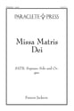 Missa Matris Dei SATB choral sheet music cover